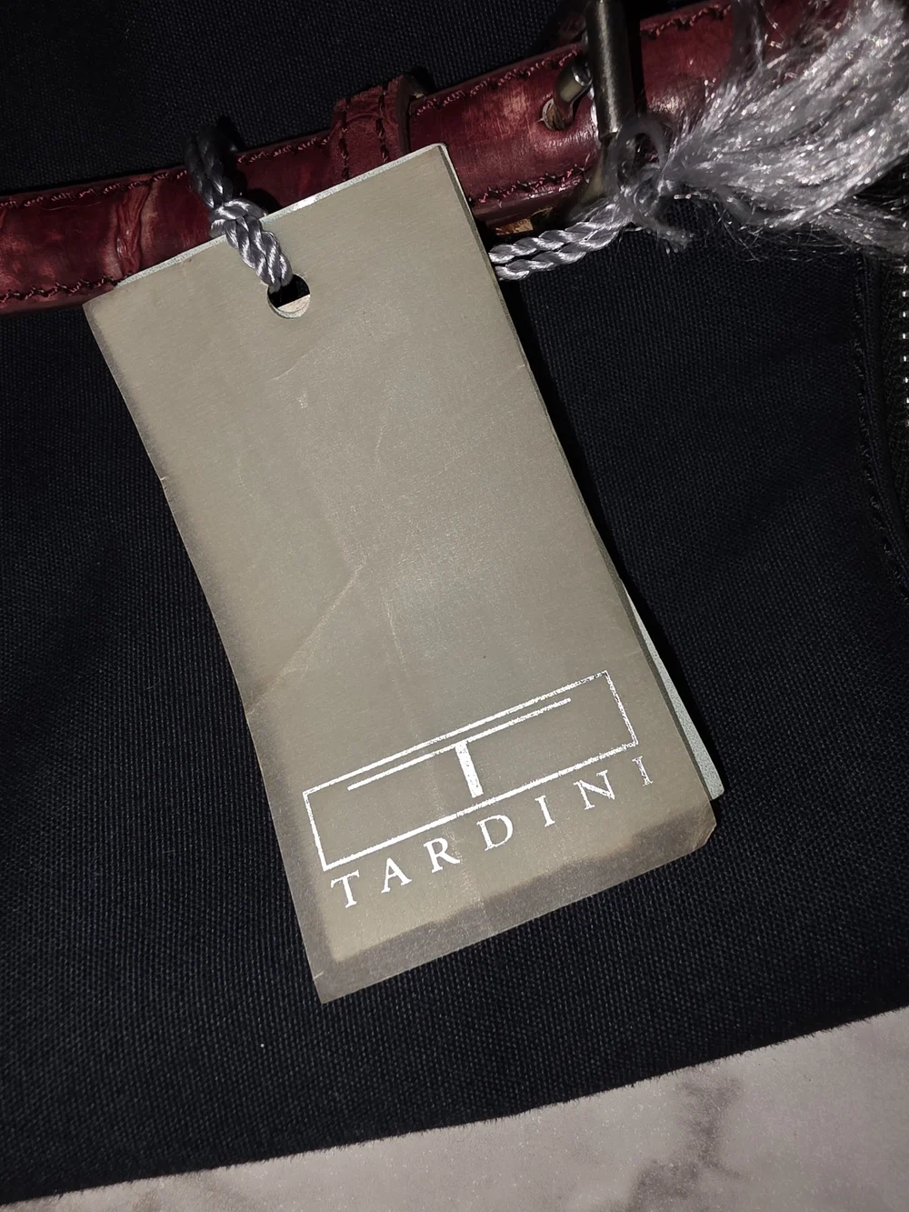 Tardini Canvas & Crocidle Purse